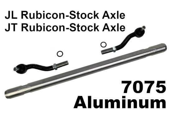 WFO Concepts - WFO Heavy Duty 2” 7075 Aluminum Tie Rod for Jeep JL/JT Rubicons with Stock Front Axles