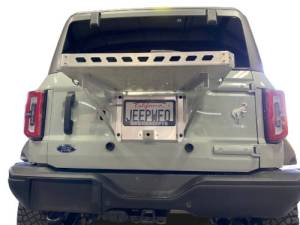 WFO Concepts - 2021+ Ford Bronco Tailgate Ice Chest Rack With License Plate Mount And Light Kit - Image 5