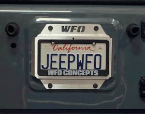 WFO Concepts - Jeep JK License Plate Mount With Lights - Image 3