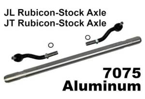 WFO Concepts - WFO Heavy Duty 2” 7075 Aluminum Tie Rod for Jeep JL/JT Rubicons with Stock Front Axles - Image 1
