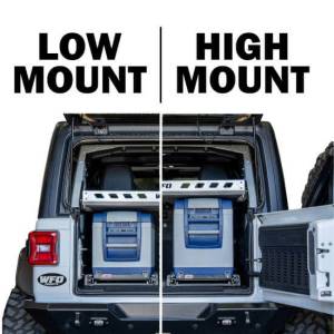 WFO Concepts - 2018+ Jeep JL 4 Door - Aluminum Roll Cage Mounted Cargo Basket - With High Mount Brackets - Image 2